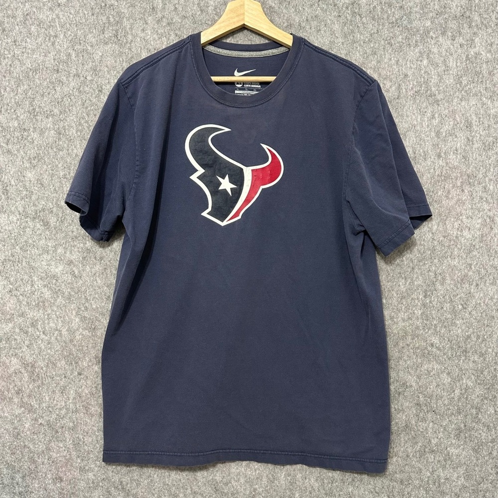 Nike NFL Houston Texans Navy Blue Jersey T Shirt Mens XL Reed 58
